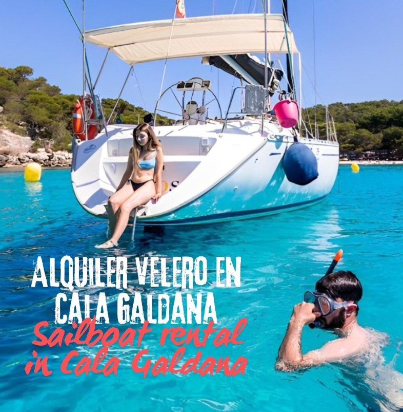 Alquiler velero en Cala Galdana (Menorca)