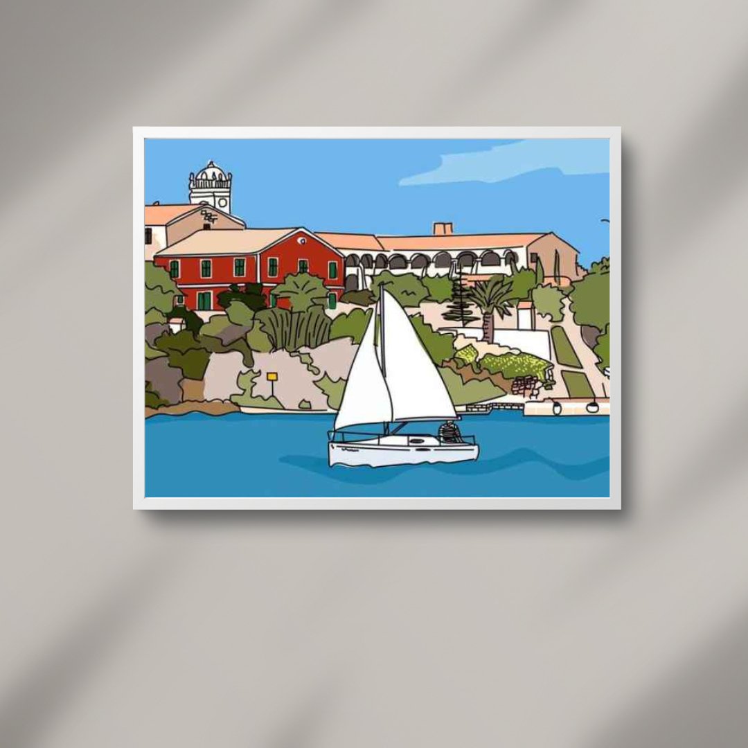 ILUSTRACIÓN ISLA DEL REY - sweetmenorca