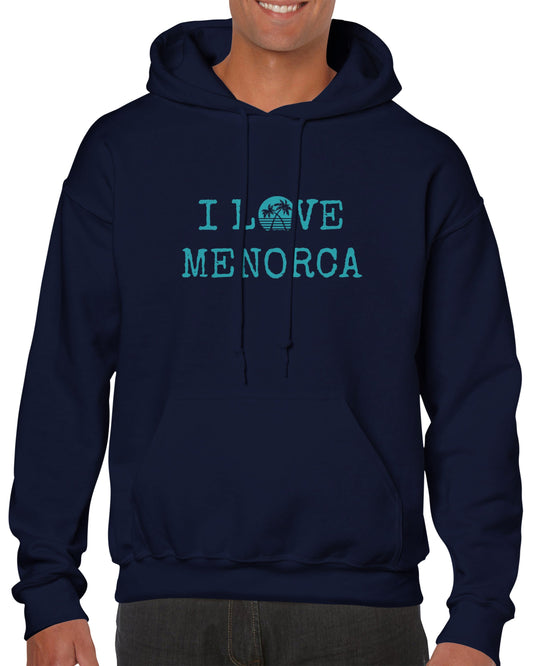 SUDADERA ALGODÓN UNISEX "I LOVE MENORCA" - sweetmenorca